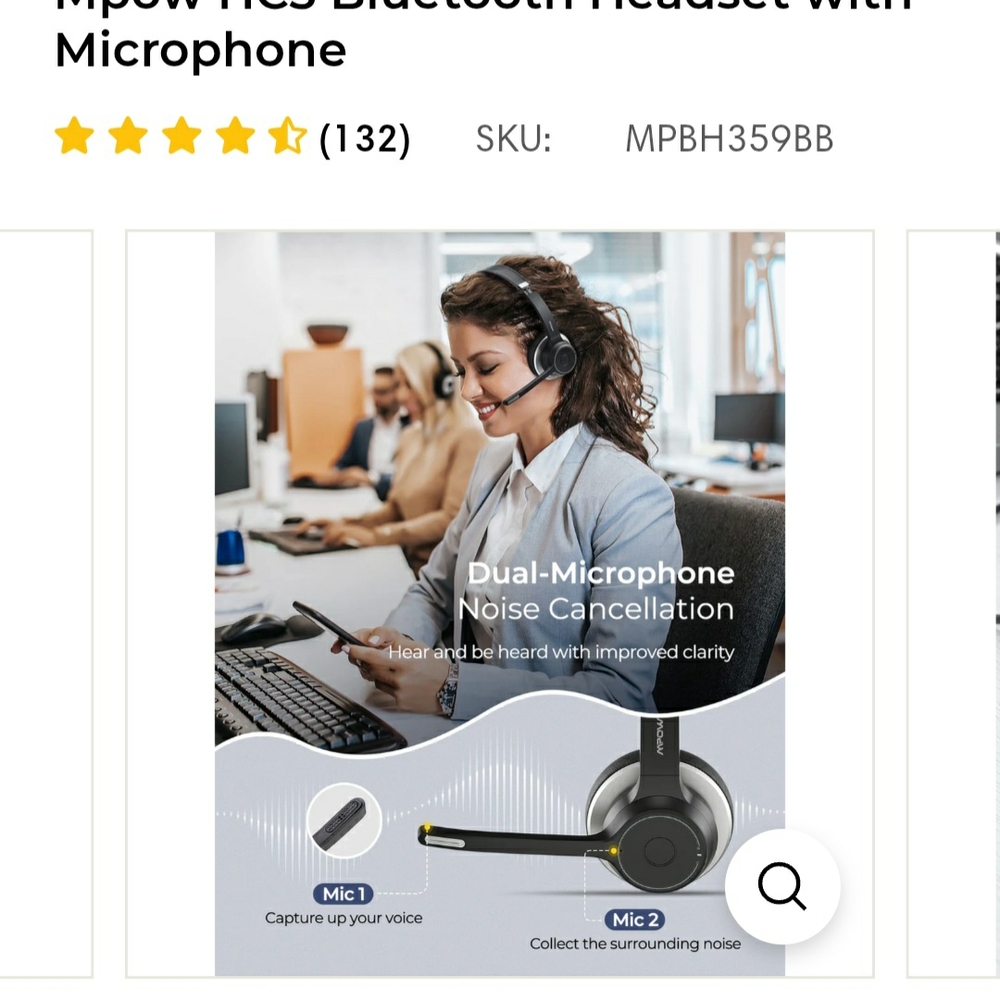 Mpow HC5 Bluetooth Headset